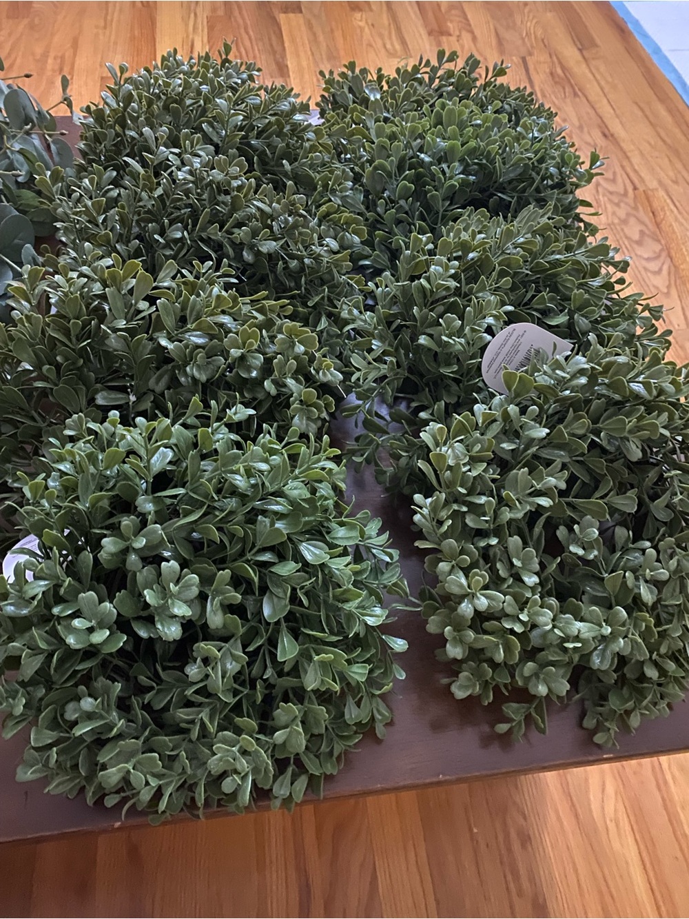 Wreaths and Artificial Boxwood Decorative Greenery Bundle - Home Holiday